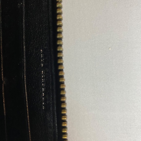 Anya Hindmarch Gunmetal Hardware Eyelet Wallet in Black Leather - Picture 6 of 12